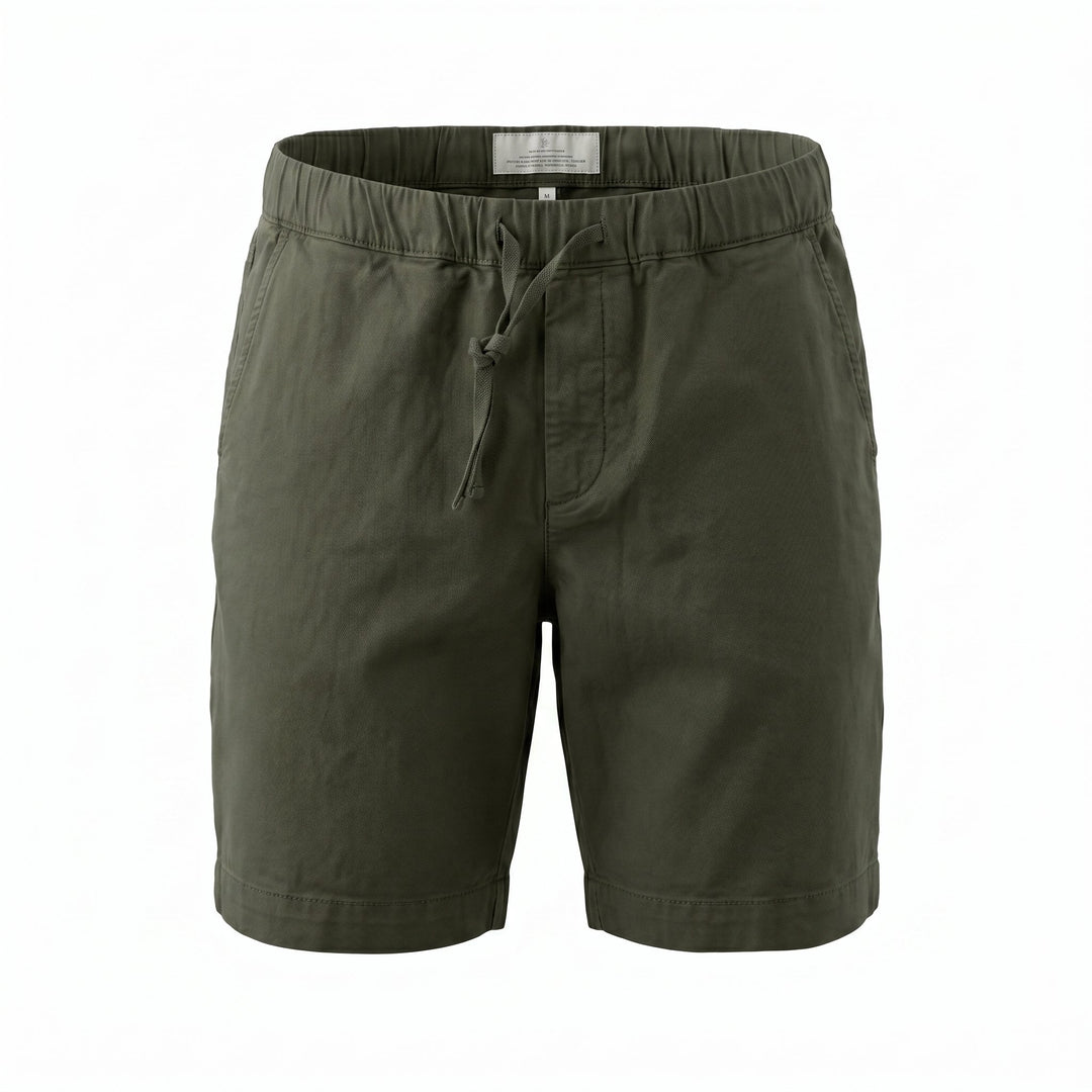 Modfitters SHORT CARDIFF MISTO LINO OLD ARMY Verde - foto 1