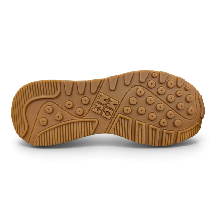 Sneakers Creft in vera pelle nero e verde Moma