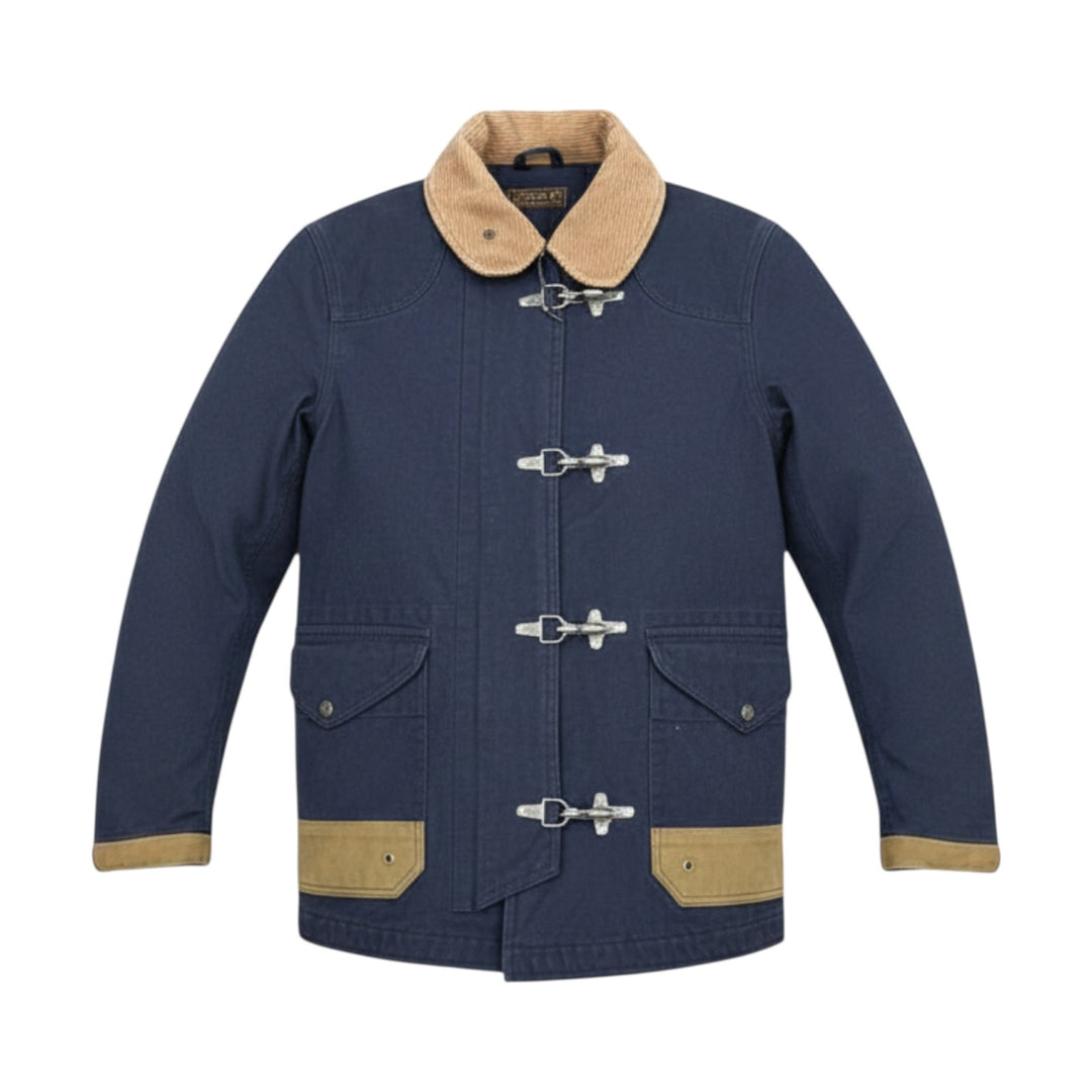 FIREMAN "LIMITED EDITION" CANVAS WOOL LINED BLU