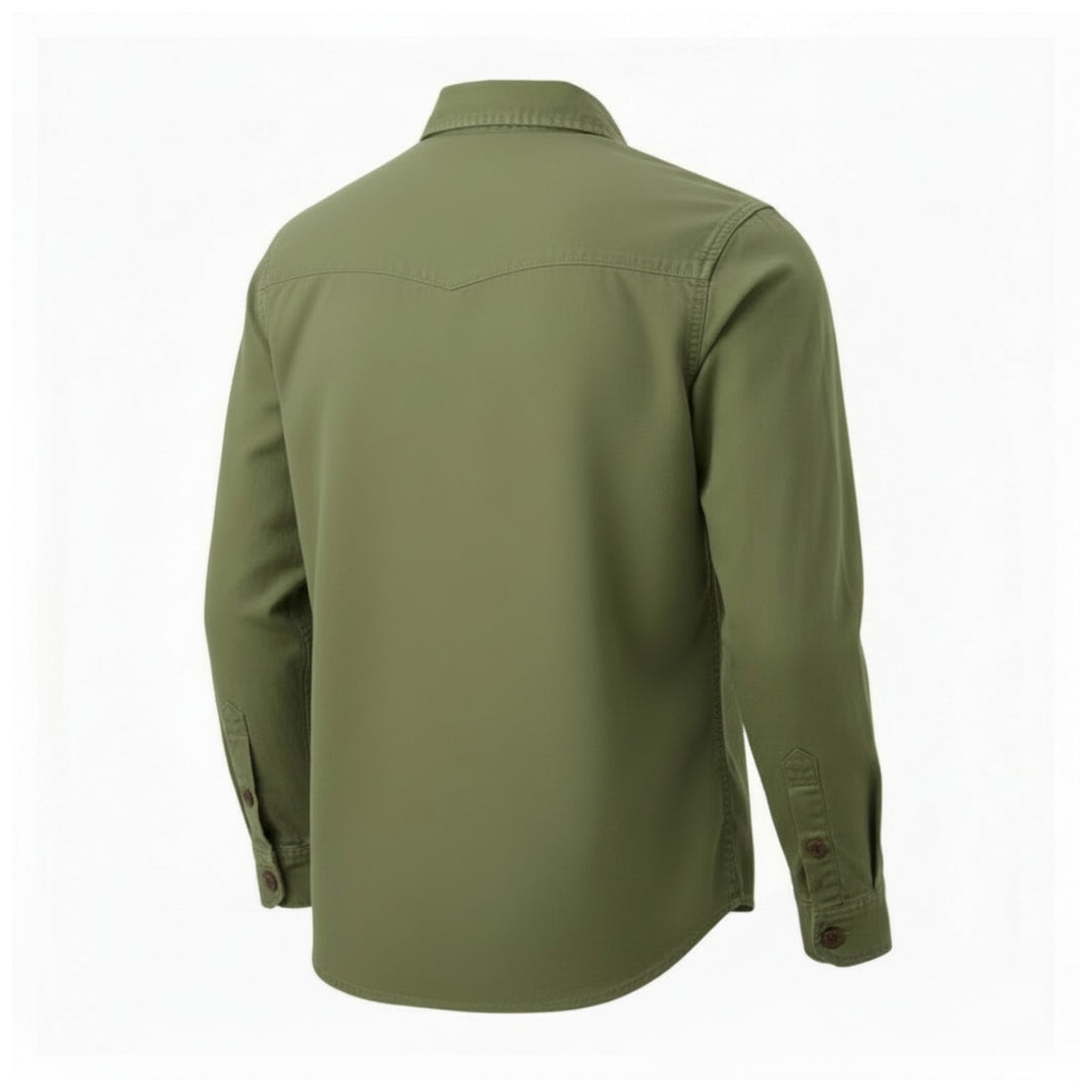 GABARDINE GUIDE SHIRT ALASKA ZIELONA