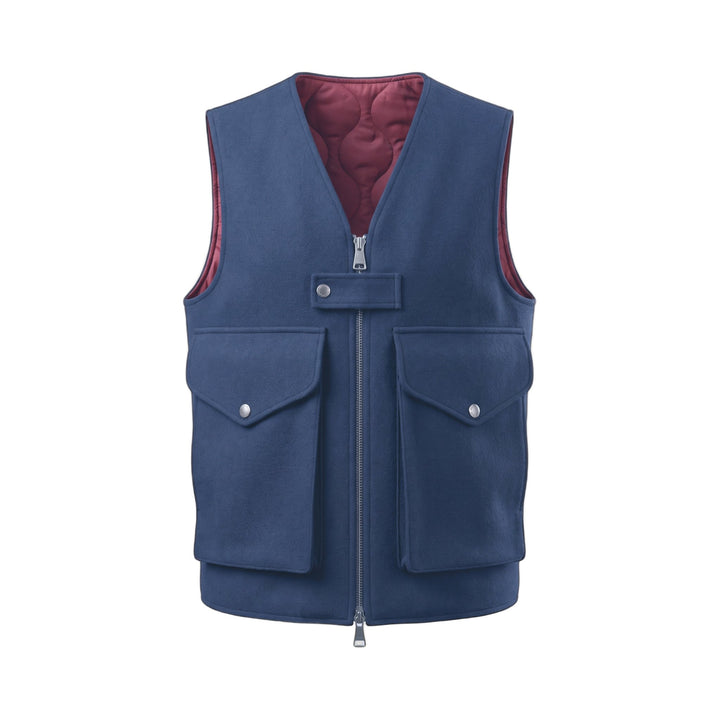 Overiver GILET IN LANA NAVY Blu - foto 1