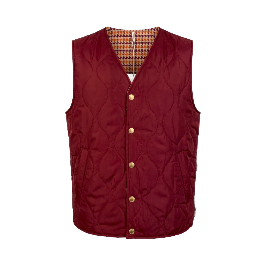 Overiver GILET REVERSIBILE RIFFS BORDO/PIED DE POULE Bordo - foto 1