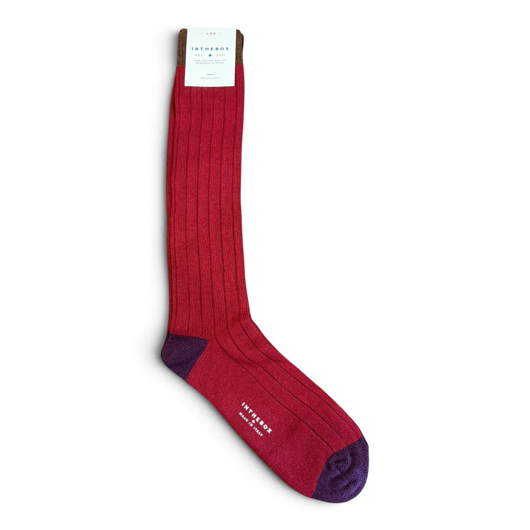 Calze Cachemire Basic Bordeaux