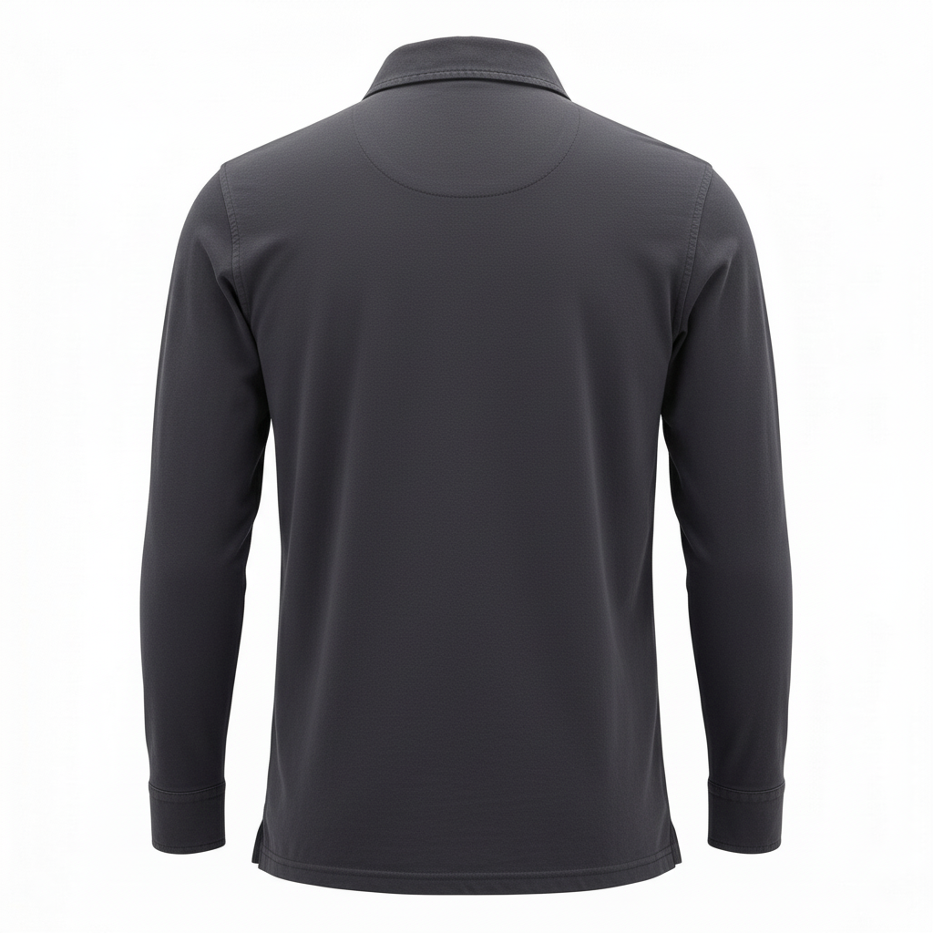 Polo z długim rękawem York Jersey Navy