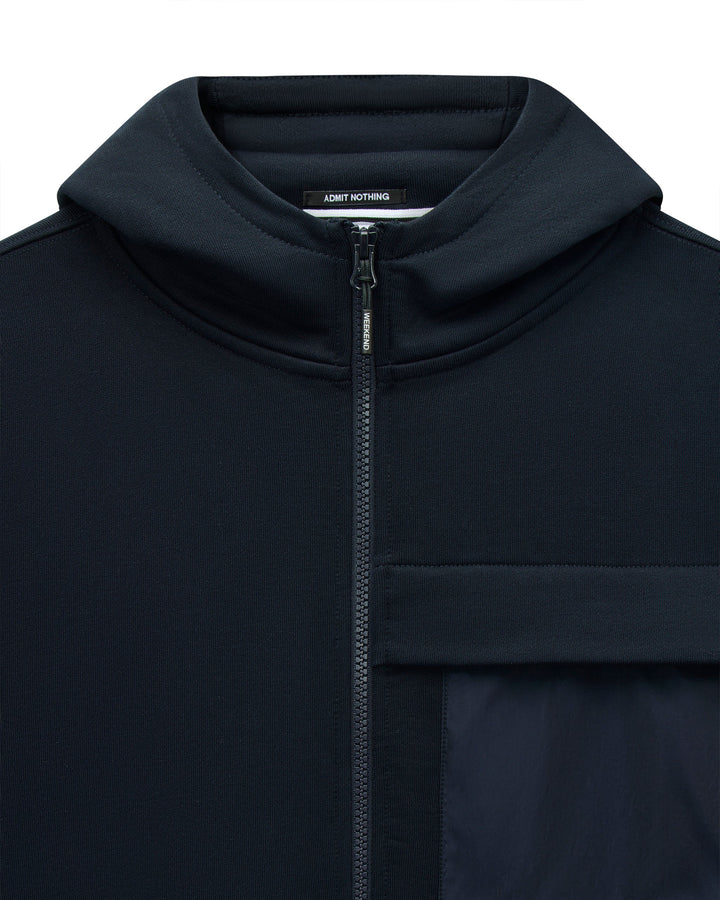 Weekend Offender Daponte Hoodie Navy Blu - foto 5