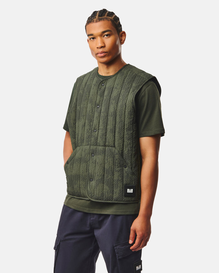 Weekend Offender Fitzpatrick Ero Gilet Black Forest Verde - foto 3