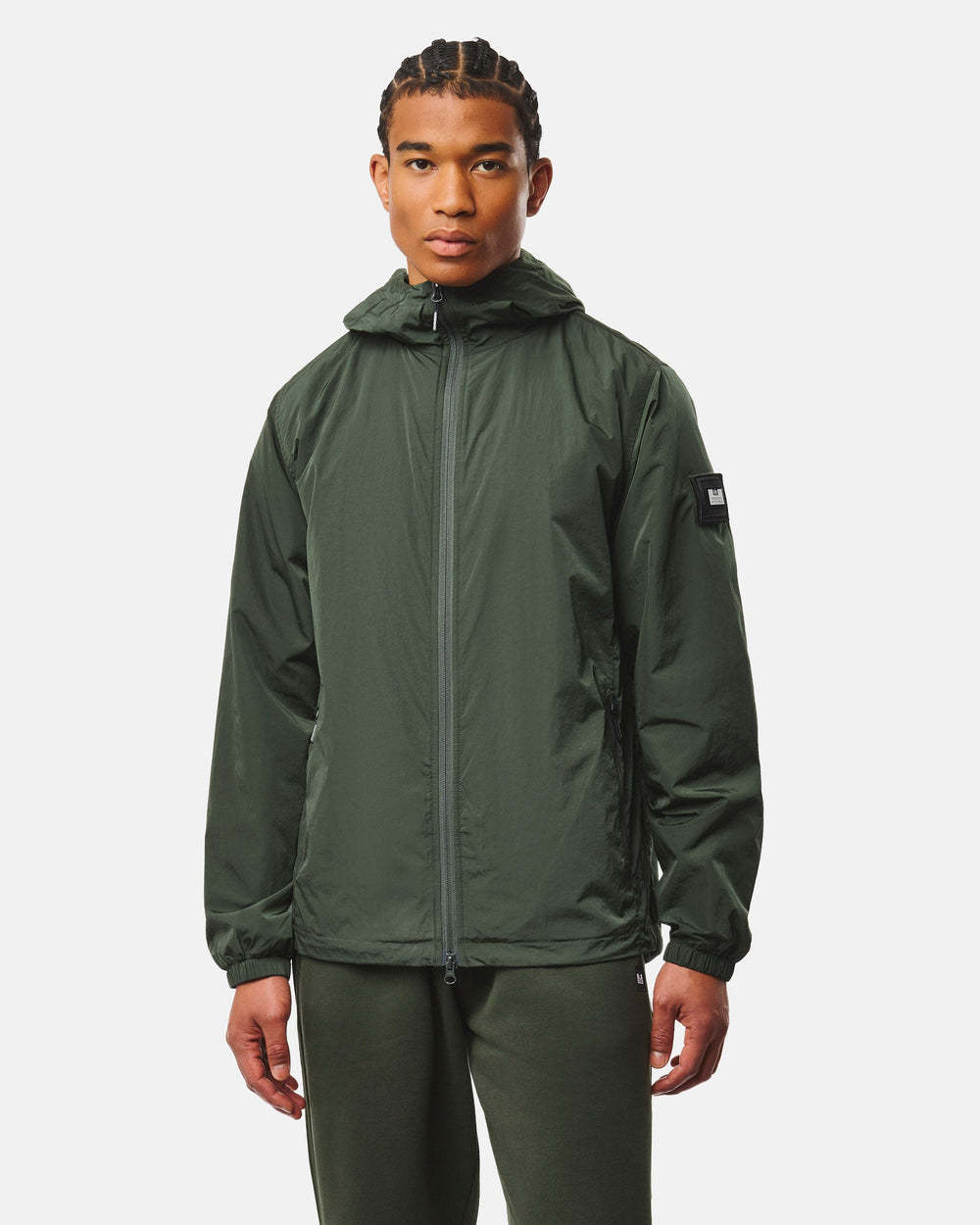 Weekend Offender Technician Fleece Lined Jacket Black Forest Verde - foto 2