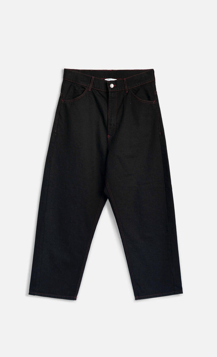 Wooden Jeans Japan Square Pocket Red Circle Black Nero - foto 2