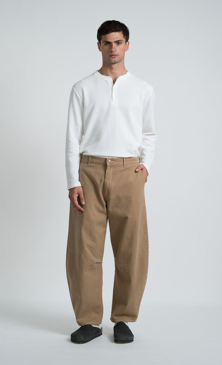Wooden Pantalone Balloon Cammello Beige - foto 3